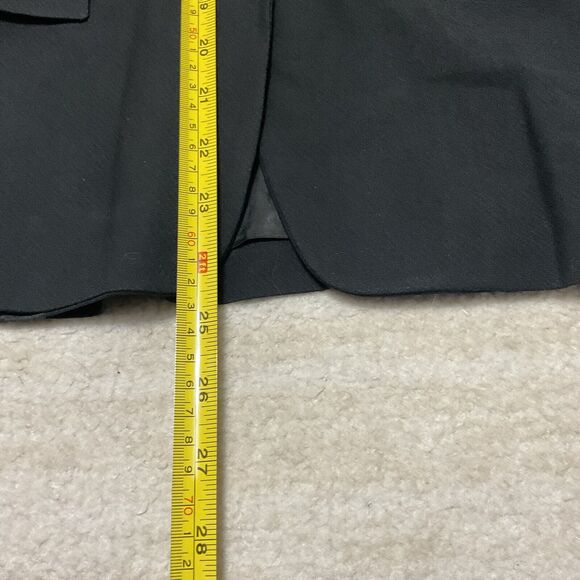 Reiss Women's Long Sleeve Lined One Button Blazer Black Size 8 Wool Blend - Picture 5 of 8